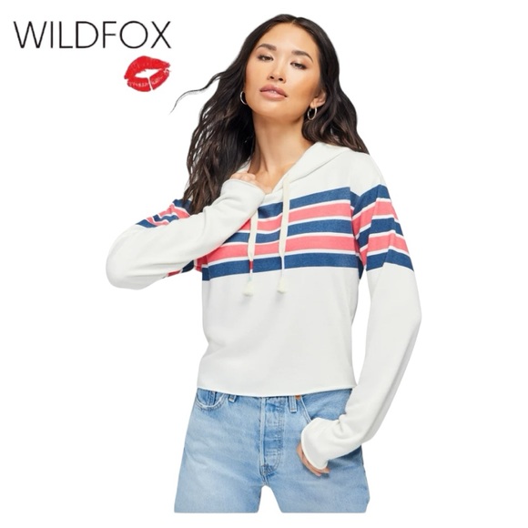 NWT Wildfox Nautical Stripes Ivy Hoodie - Picture 5 of 5